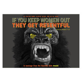 Guerrilla Girls Women Get Resentful shelf print